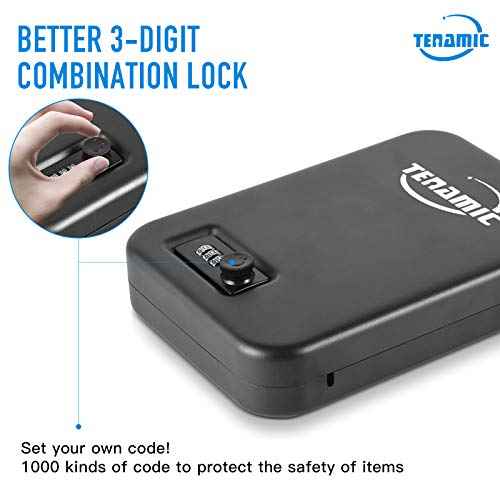 Pistol Safe Portable Travel Gun Safe