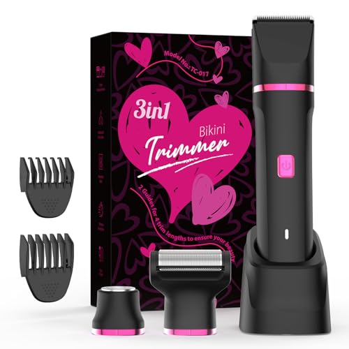 3-in-1 Bikini Trimmer for Women, Razors for Shaving, Body Shaver