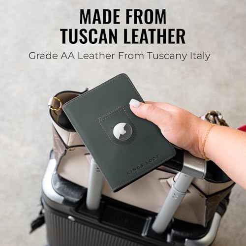 Passport Wallet with AirTag Holder