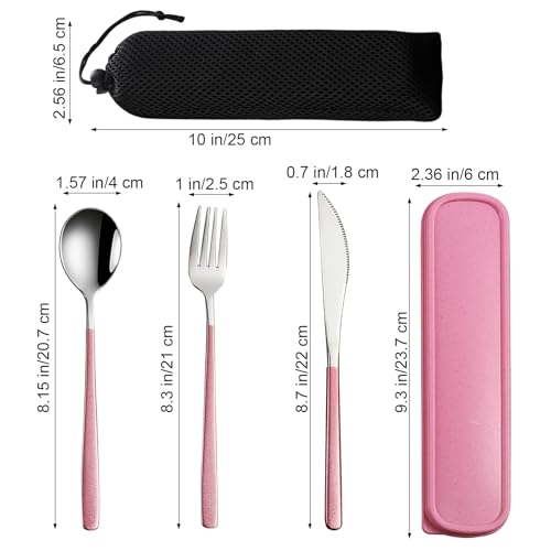 3 Piece Portable Travel Utensils Set with Case 18 (3 Count)