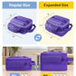 Expandable Small Lunch Box for Men Women Kids Work School Light Purple
