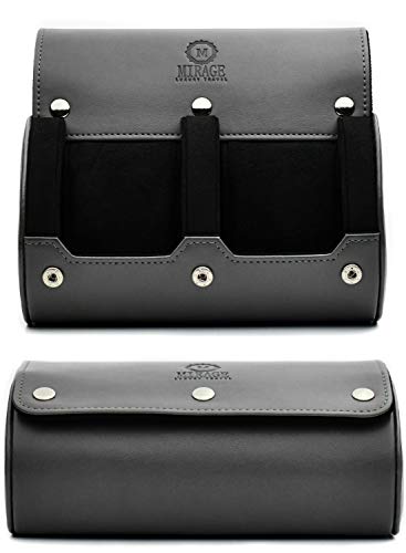 Watch Travel Case for Men Watch Roll for Travel Organizer and Display Watch Case (7 Count)