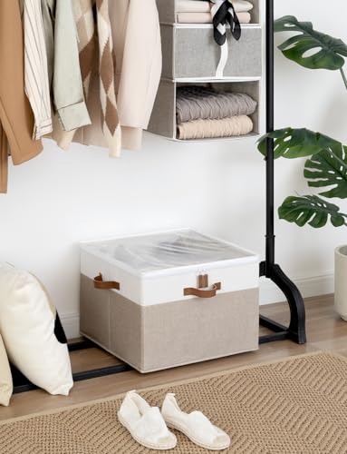 16 Pair Fabric Shoe Storage Box for Closet