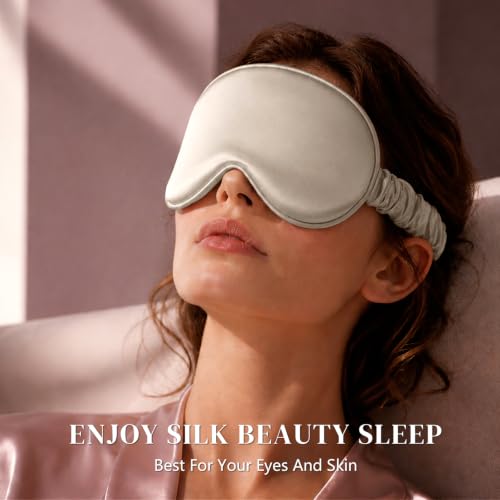 Adjustable 22 Momme 100% Pure Mulberry Silk Sleep Mask