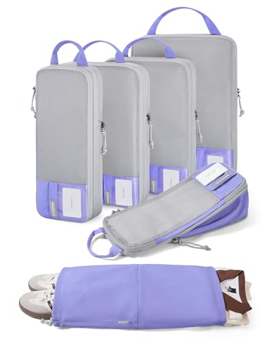 6 Set Compression Packing Cubes for Travel (6 Count)