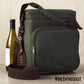 6 Bottle Waxed Canvas Wine Bag Tote Insulated Wine Carrier Cooler Travel & Picnics Holds Tall Bottles Includes Ice Pack Chilling Reusable Tote Bag for Wine Gifts & Outdoor Gatherings