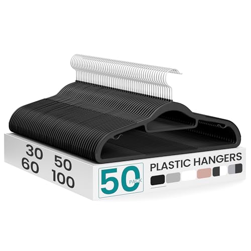 Pack of 50 Coat Hangers (50 Count)