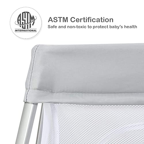 2 in 1 Travel Crib with Side Zipper
