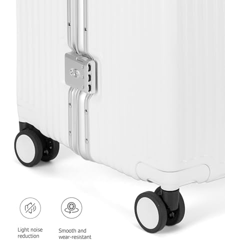 Super Large Aluminum Frame Checked Zipperless Luggage