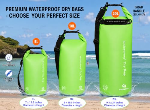 Waterproof Dry Bag with Double Zip (3 Count)