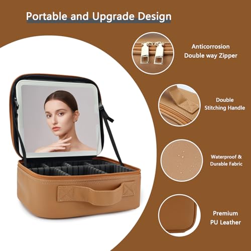 Makeup Bag with Led Mirror