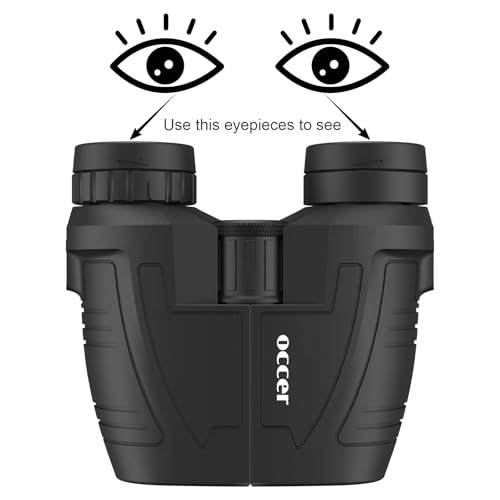 12x25 Compact Binoculars for Adults and Kids