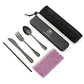 Travel Utensils Set Stainless Steel with Carrying Case