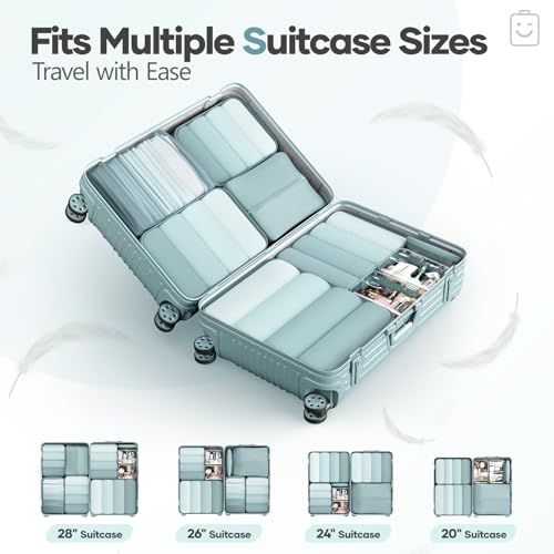 9 11 Set Compression Packing Cubes for Travel Essentials (9 Count)