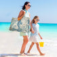 Large Beach Bags Totes Canvas Tote Shoulder Bag Soft Wave Water Resistant Bags for Gym Travel Daily Ocean
