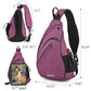 Sling Bag Men Backpack Unisex One Shoulder Bag Hiking Travel Backpack Crossbody with USB Port for Men Women Versatile Casual Daypack