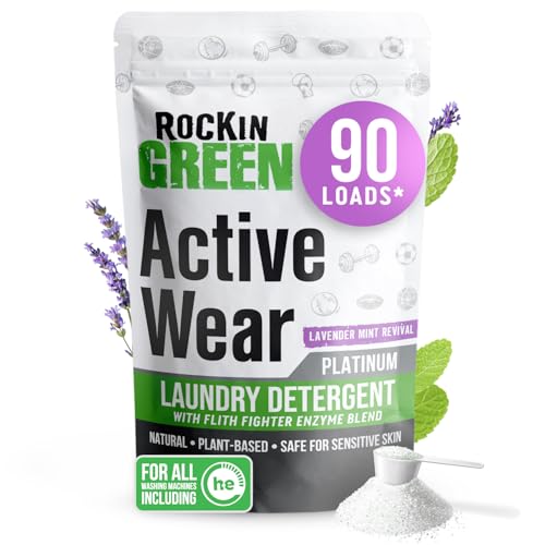 Active Wear Laundry Detergent Powder Lavander Mint 90 Loads (45 Ounce)