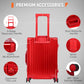 All Aluminum Carry On Luggage 22x14x9 Airline Approved Heavy Duty Hard Shell Suitcases Zipperless Suitcase with TSA Lock