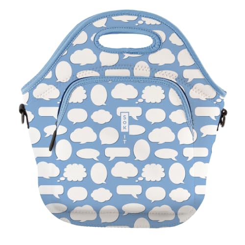 LunchTote Zippered Bag Insulated Neoprene Caddy (Big Ideas / X-Large 6.5 Quart Lunch Tote)