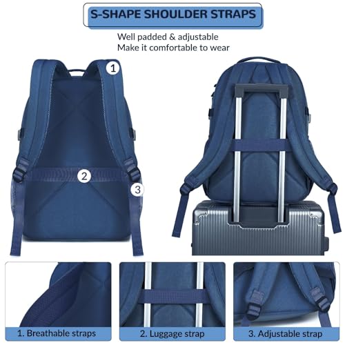 Water Resistant Daypack with Mulitiple Pockets for School Travel Outdoor College