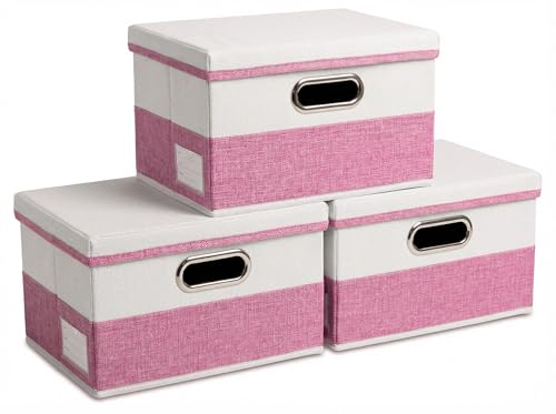 Storage Bins with Lids [3 (3 Count)