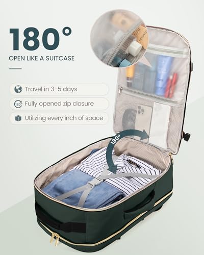 40L Travel Backpack Flight Approved Carry on Backpack