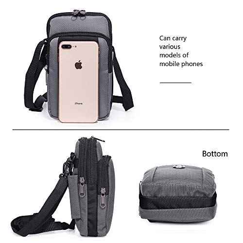 Senient Wolf Waterproof Nylon Multifunctional Phone Crossbody Bag