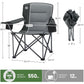 550 LBS Oversized Folding Camping Chair for Adults