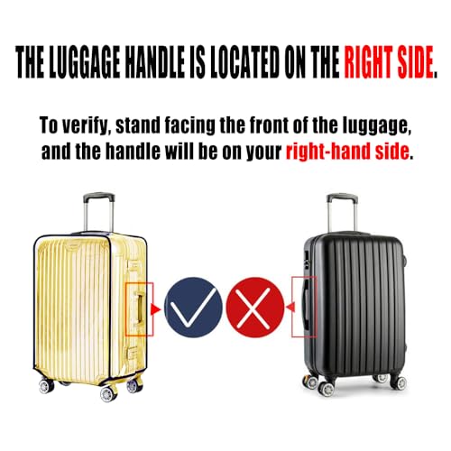 30 Inch Waterproof Clear Suitcase Cover
