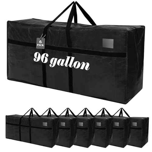 6 Pcs 96 Gallon Extra Large Moving Bags Heavy Duty Storage Bag (6 Count)