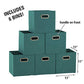 Fabric Storage Bins in Strong Poly‑Woven Fabric (6 Count)