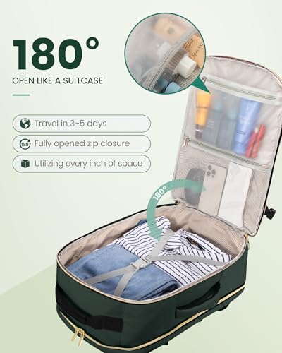 50L Travel Backpack Flight Approved Carry on Backpack