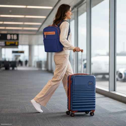 Carry On Luggage 22x14x9 Airline Approved Suitcase with Wheels