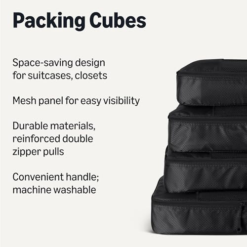 4 Piece Packing Cubes Travel Accessories Set (4 Count)