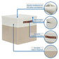 Fabric Storage Bins with Lids 13 Inch Storage Cubes with Lid (2 Count)
