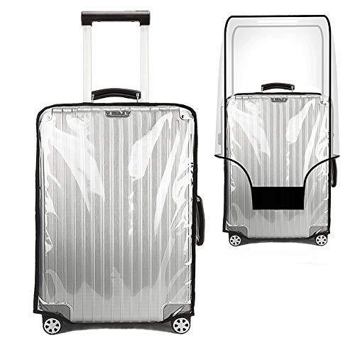 Luggage Cover 20 Inch Clear Suitcase Cover 0.4mm Thick PVC Transparent