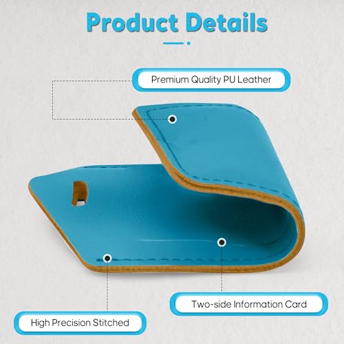 8 Pack Leather Luggage Tags for Suitcases Travel Tag (8 Count)