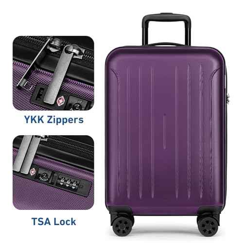 Carry on luggage 22x14x9 Airline Approved Suitcase