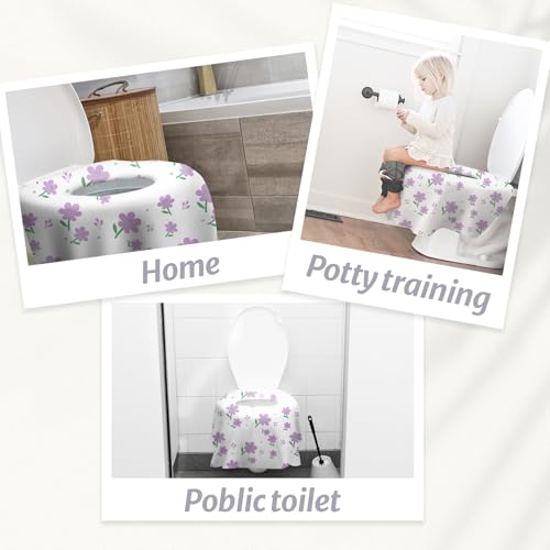 20 Pcs Toilet Seat Covers Disposable for Toddlers & Adults (20 Count)
