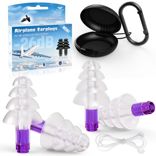 Ear Plugs for Airplane Pressure Relief (2 Count)