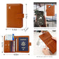 Premium Leather Passport Holder Covers Case