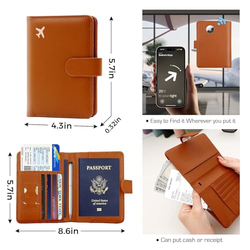 Premium Leather Passport Holder Covers Case