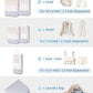 6 Set Compression Packing Cubes for Travel Women Men