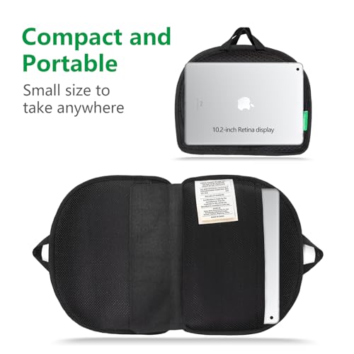 Small Travel Seat Cushion Cooling Gel & Memory Foam Portable Foldable Seat Pad for Airplane