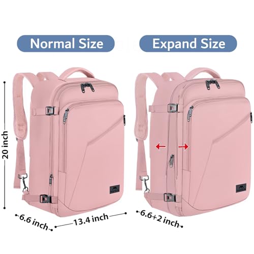 Pink Travel Backpack for Womens