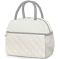 Lunch Box for Women Adult Men Insulated Cute Quilted Lunch Bag Women Reusable Large Lunch Tote Bag Leakproof Simple Cooler Bag for Work Office Picnic Beach or Travel