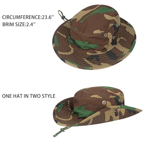 Sun Hats for Men Women Safari Hat Foldable Fishing Hat UPF 50+ Bucket Hat