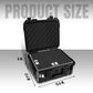 Hard Case 13.6 x 11.4 x 6 Inch Portable Weather Waterproof Protective Camera Case with Customizable Foam
