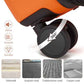 Checked Suitcase 24in Expandable ABS+PC Side Handles luggage Orange