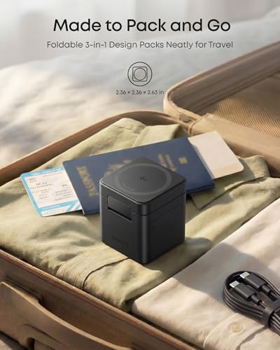 3-in-1 Cube MagSafe Compatible Qi2 15W Foldable Charging Station